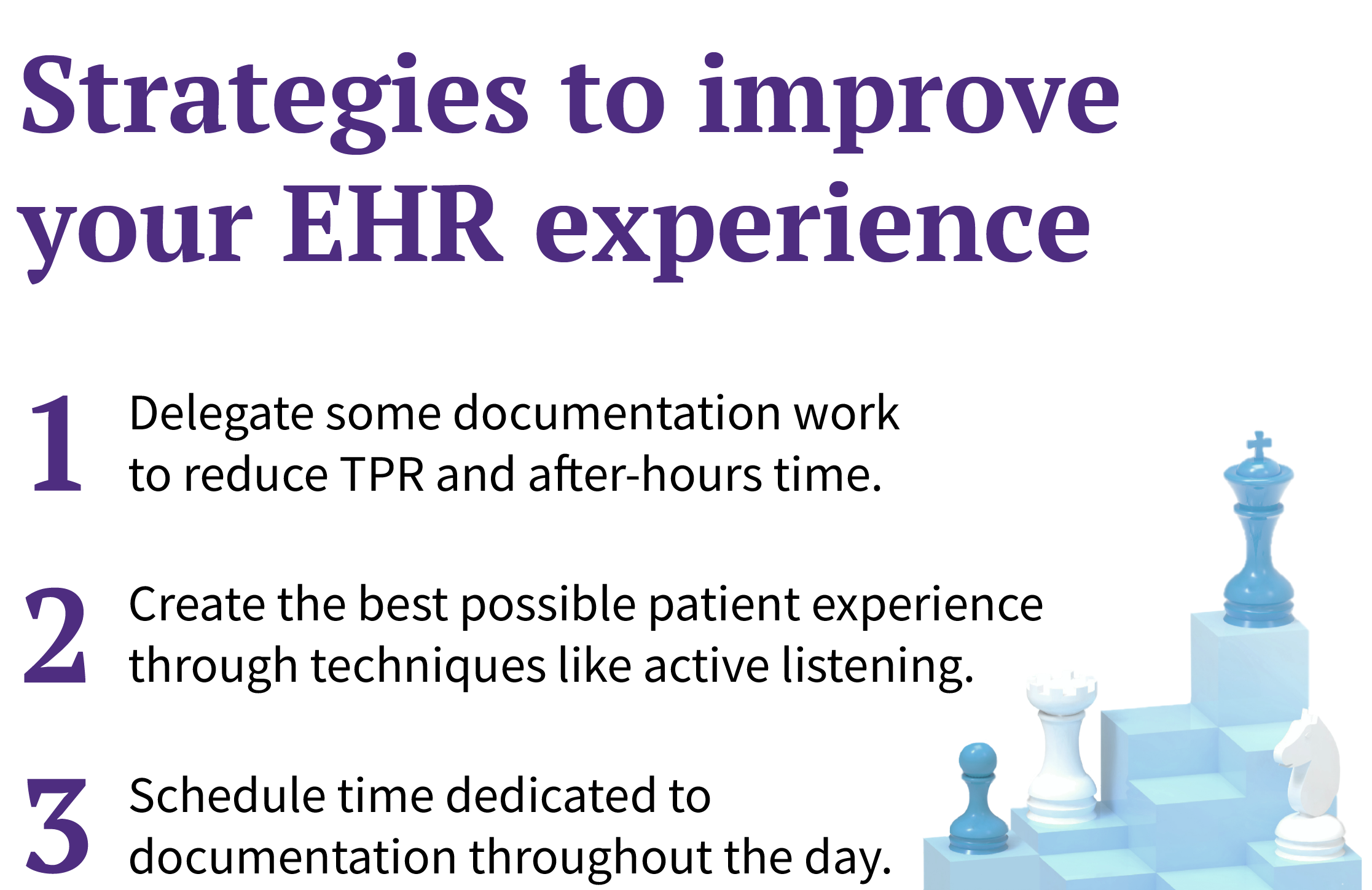 Strategies to improve EHR experience